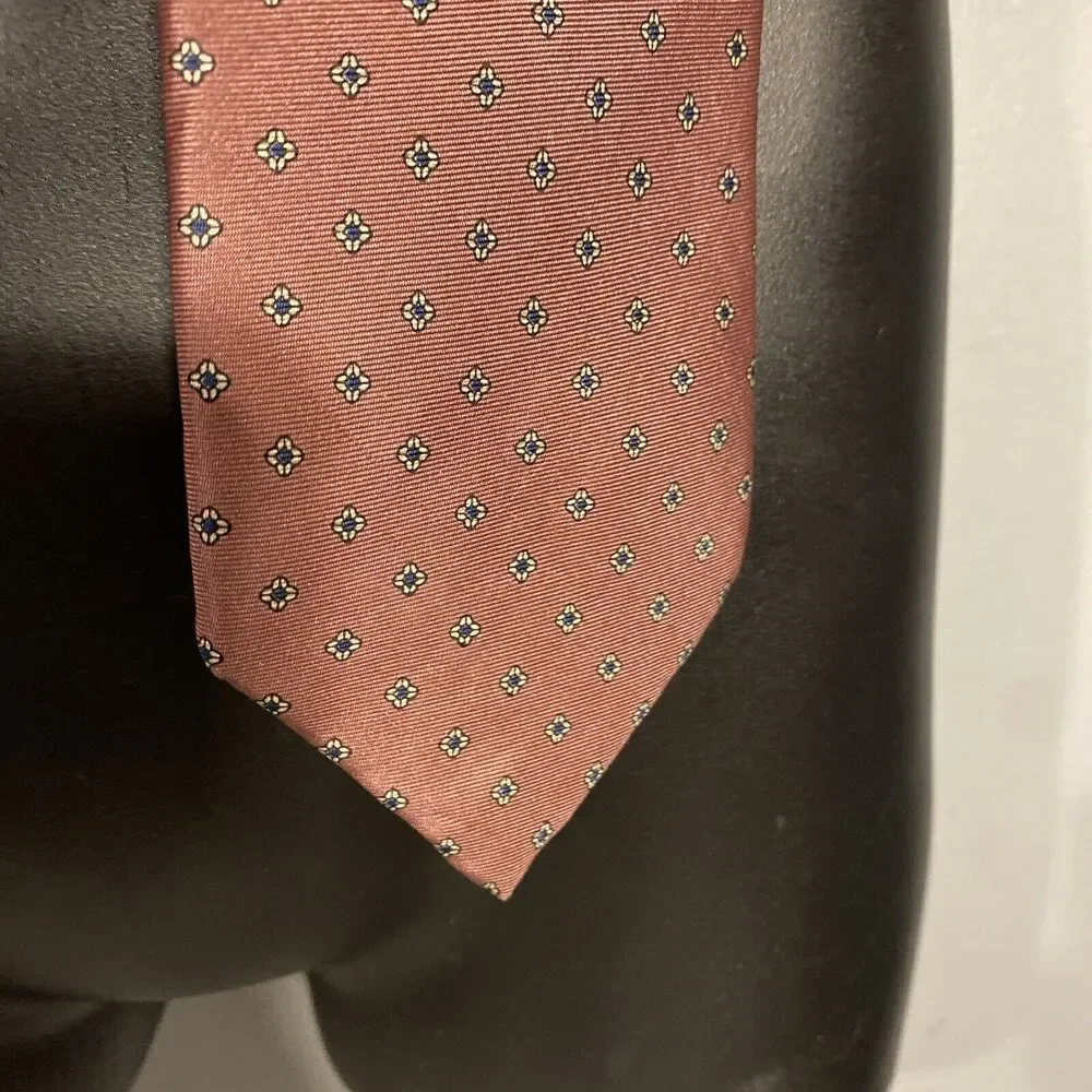 Henry Grethal‎ Silk Toe Mens Salmon 100% Silk